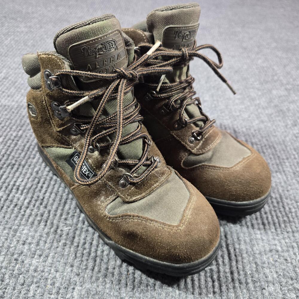 Vasque Alpha GTX Boots Mens Size 7 Brown Suede Waterproof Gore-Tex Combat 7442